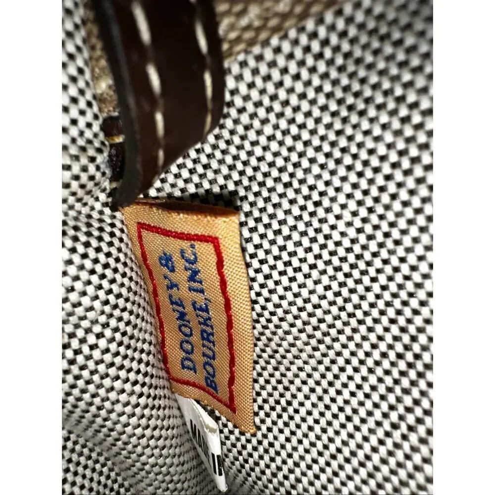 Vintage Dooney & Bourke Donegal Signature Canvas Tote